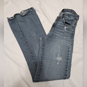 Just Black Distressed Boot Leg Jeans!
